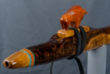 Walnut Burl Native American Flute, Minor, Mid G-4, #J21J